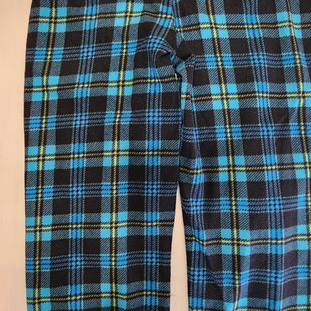 Cozy Kids' Plaid Pajama Bottoms - Blue and Black